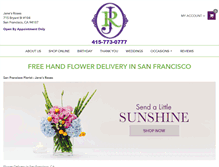 Tablet Screenshot of flowersdeliverysanfrancisco.com